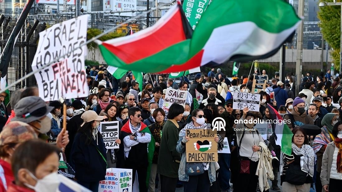Tokyo’da Filistin’le Dayanışma Günü için etkinlik düzenlendi