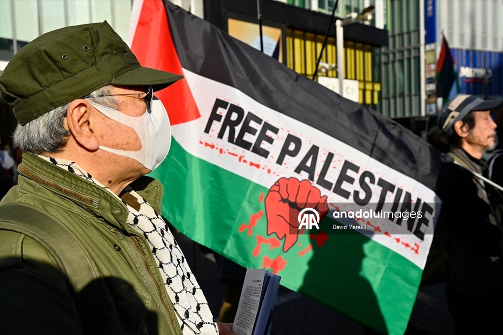 Tokyo’da Filistin’le Dayanışma Günü için etkinlik düzenlendi