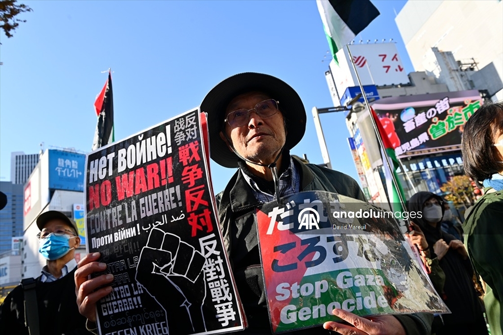 Tokyo’da Filistin’le Dayanışma Günü için etkinlik düzenlendi