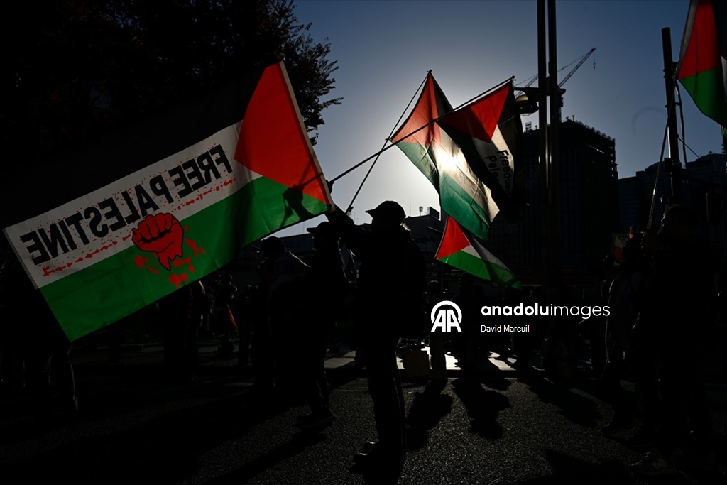 Tokyo’da Filistin’le Dayanışma Günü için etkinlik düzenlendi