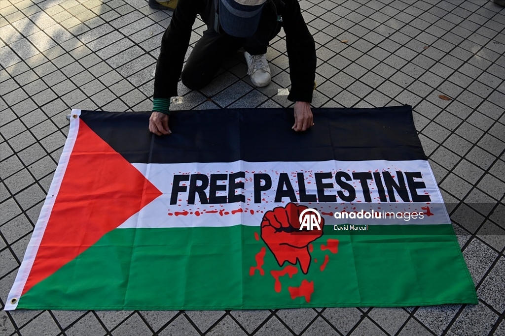 Tokyo’da Filistin’le Dayanışma Günü için etkinlik düzenlendi