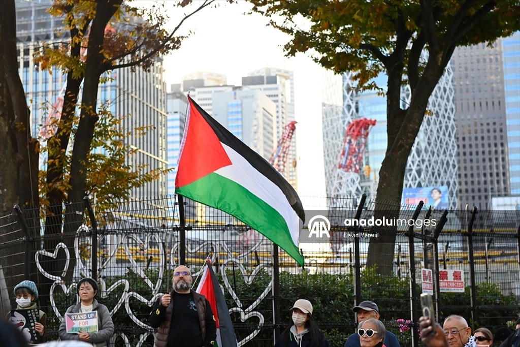 Tokyo’da Filistin’le Dayanışma Günü için etkinlik düzenlendi