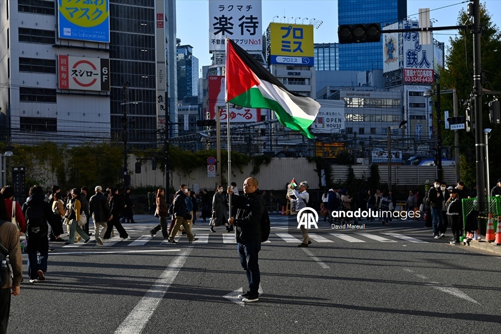 Tokyo’da Filistin’le Dayanışma Günü için etkinlik düzenlendi