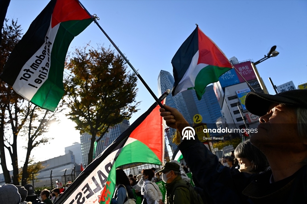 Tokyo’da Filistin’le Dayanışma Günü için etkinlik düzenlendi