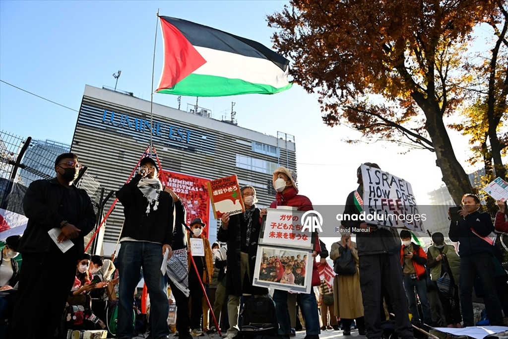 Tokyo’da Filistin’le Dayanışma Günü için etkinlik düzenlendi