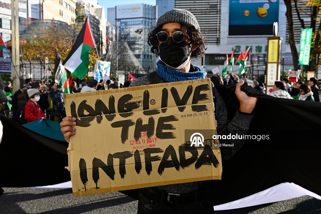 Tokyo’da Filistin’le Dayanışma Günü için etkinlik düzenlendi