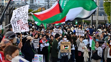 Tokyo’da Filistin’le Dayanışma Günü için etkinlik düzenlendi