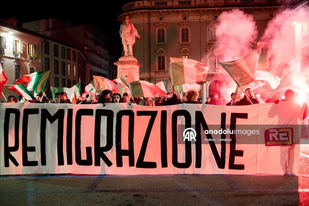 Ультраправые в Италии провели акцию против миграции