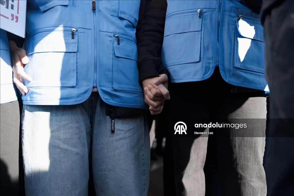 Families of Jeju Air crash victims hold protest and head-shaving ceremony in Seoul