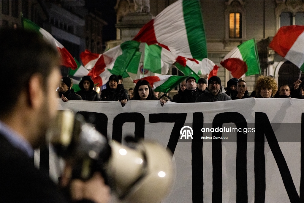 Ультраправые в Италии провели акцию против миграции