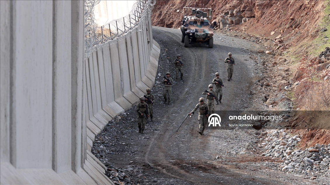 Hakkari'de Irak sınırına 2 bin 152 metre güvenlik duvarı inşa edildi