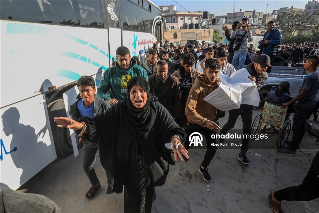 Gazze’de ateşkes döneminde düzenlenen saldırıda hayatını kaybedenler uğurlandı
