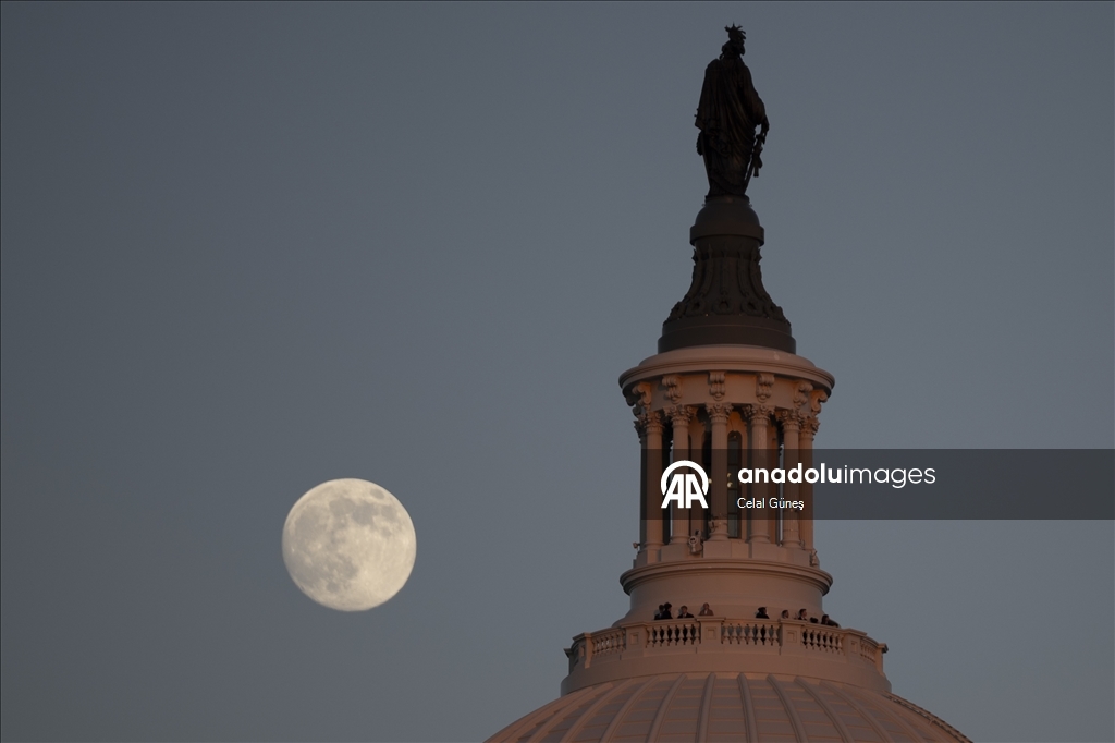 ABD’nin başkenti Washington’da Dolunay 
