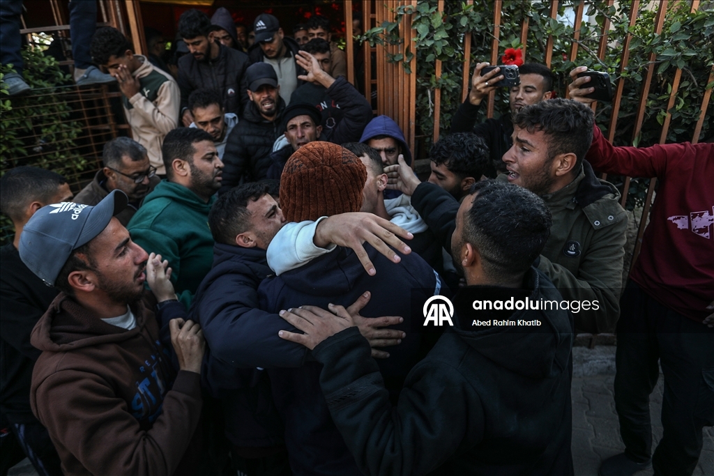 Gazze’de ateşkes döneminde düzenlenen saldırıda hayatını kaybedenler uğurlandı