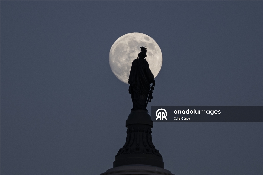 ABD’nin başkenti Washington’da Dolunay 