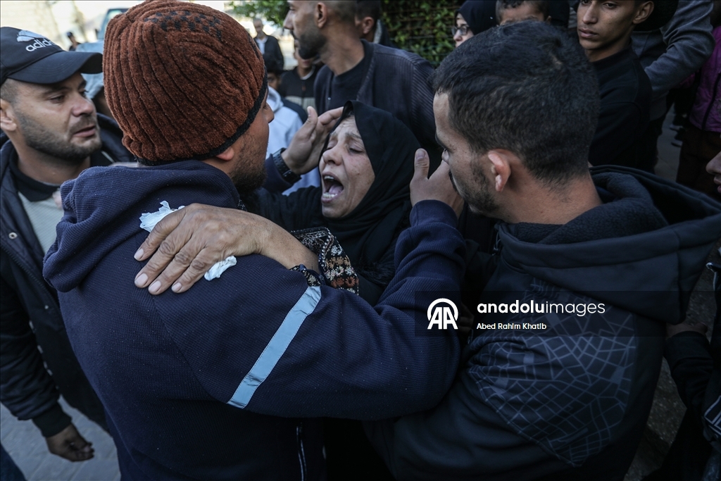 Gazze’de ateşkes döneminde düzenlenen saldırıda hayatını kaybedenler uğurlandı