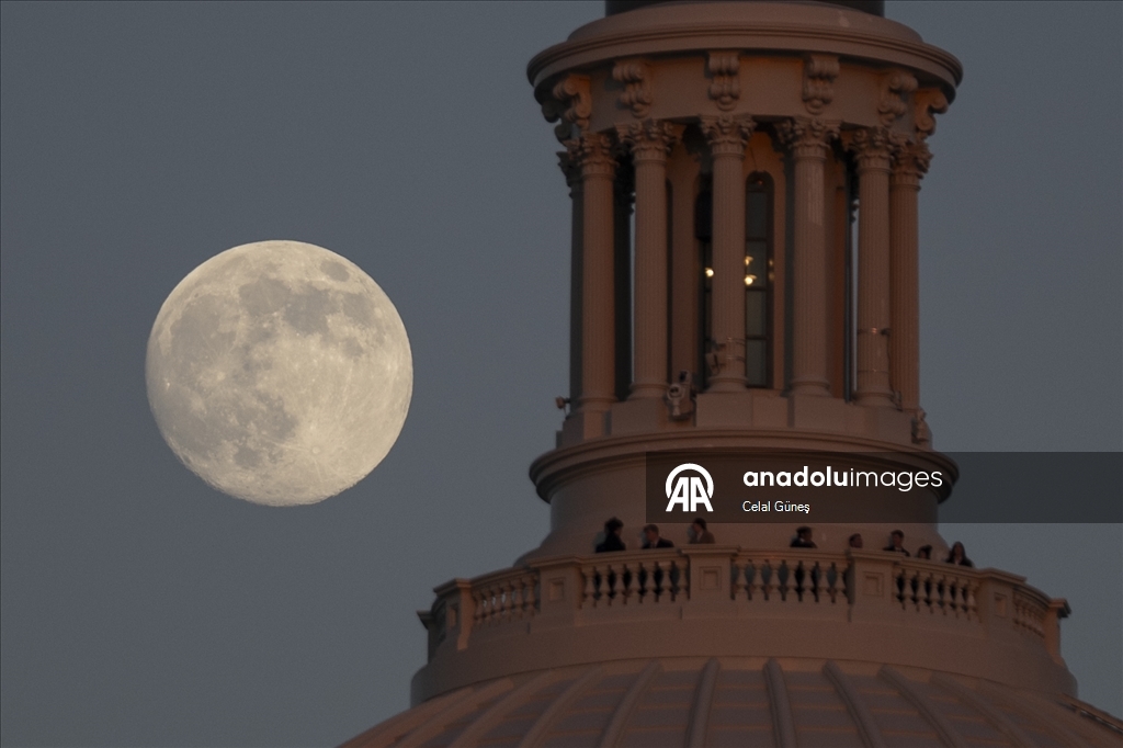 ABD’nin başkenti Washington’da Dolunay 