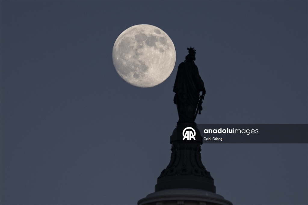 ABD’nin başkenti Washington’da Dolunay 