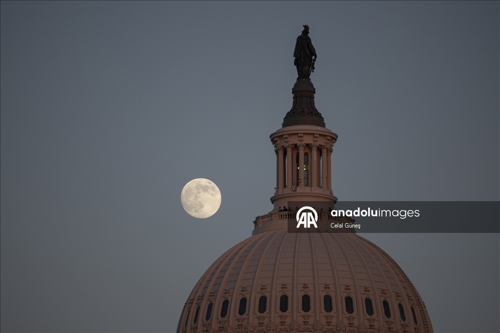 ABD’nin başkenti Washington’da Dolunay 