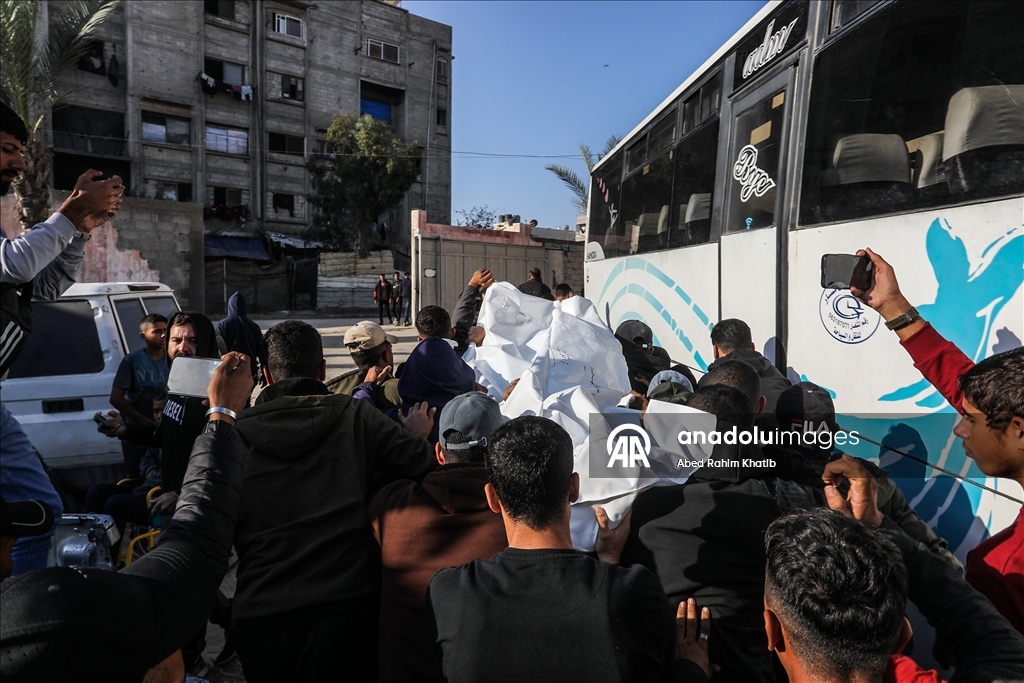 Gazze’de ateşkes döneminde düzenlenen saldırıda hayatını kaybedenler uğurlandı