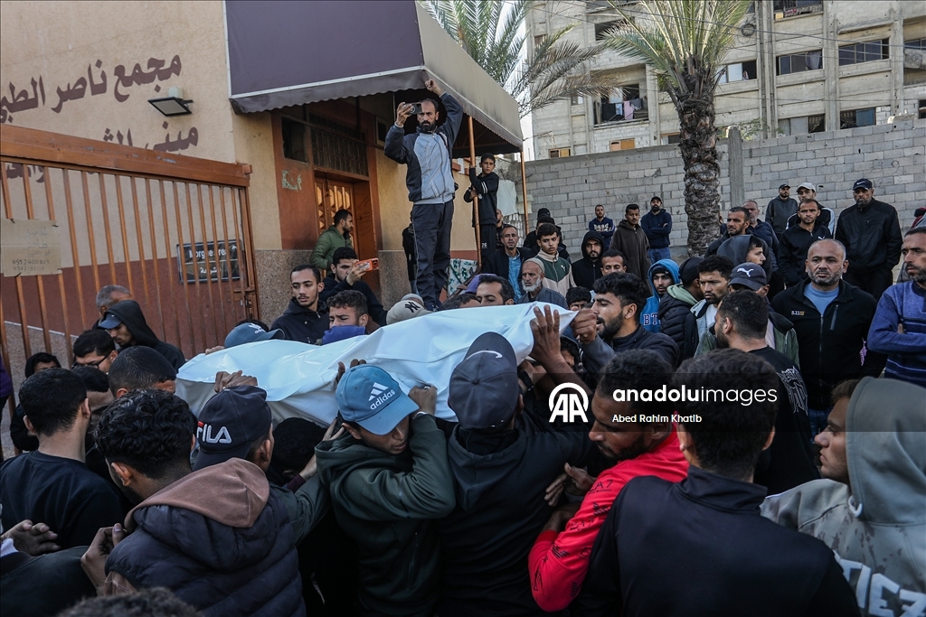 Gazze’de ateşkes döneminde düzenlenen saldırıda hayatını kaybedenler uğurlandı