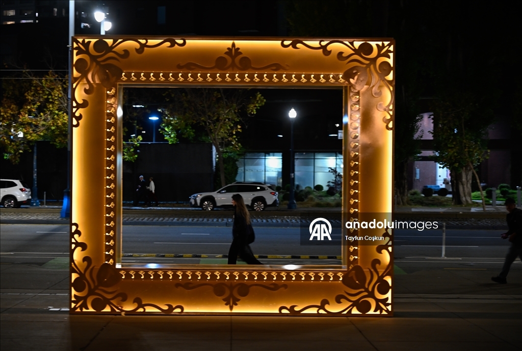 Scenic views after sunset in San Francisco