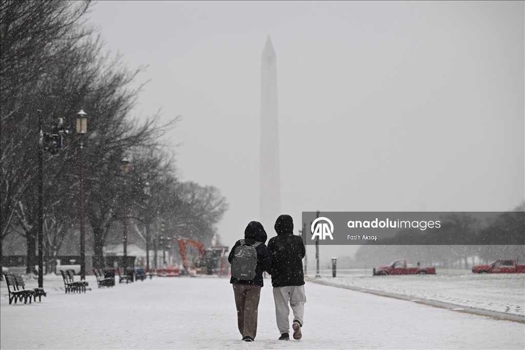 ABD’de kar yağışı