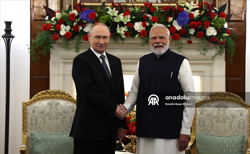 Rusya Devlet Başkanı Putin ve Hindistan Başbakanı Modi'nin görüşmesi başladı 