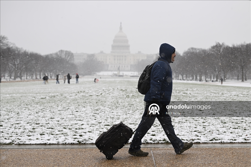 ABD’de kar yağışı