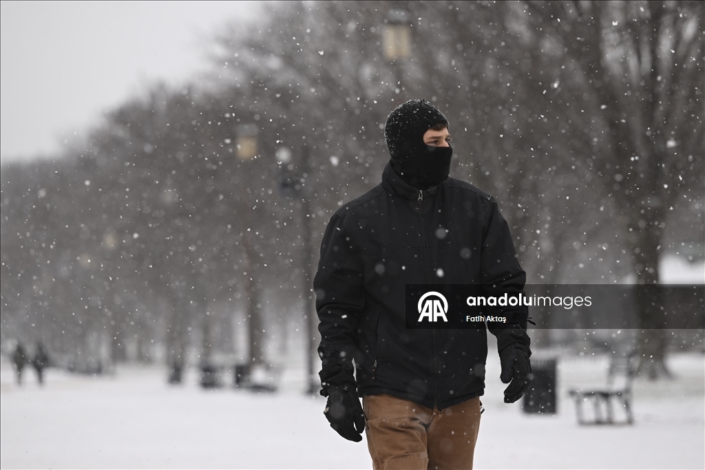 ABD’de kar yağışı