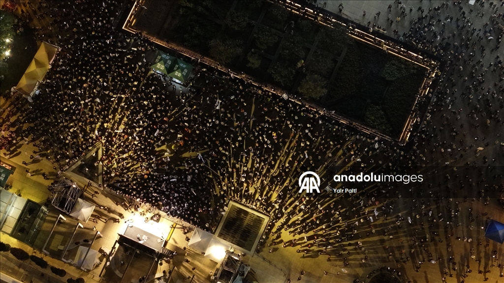 В Тель-Авиве прошла многотысячная акция в защиту израильской демократии