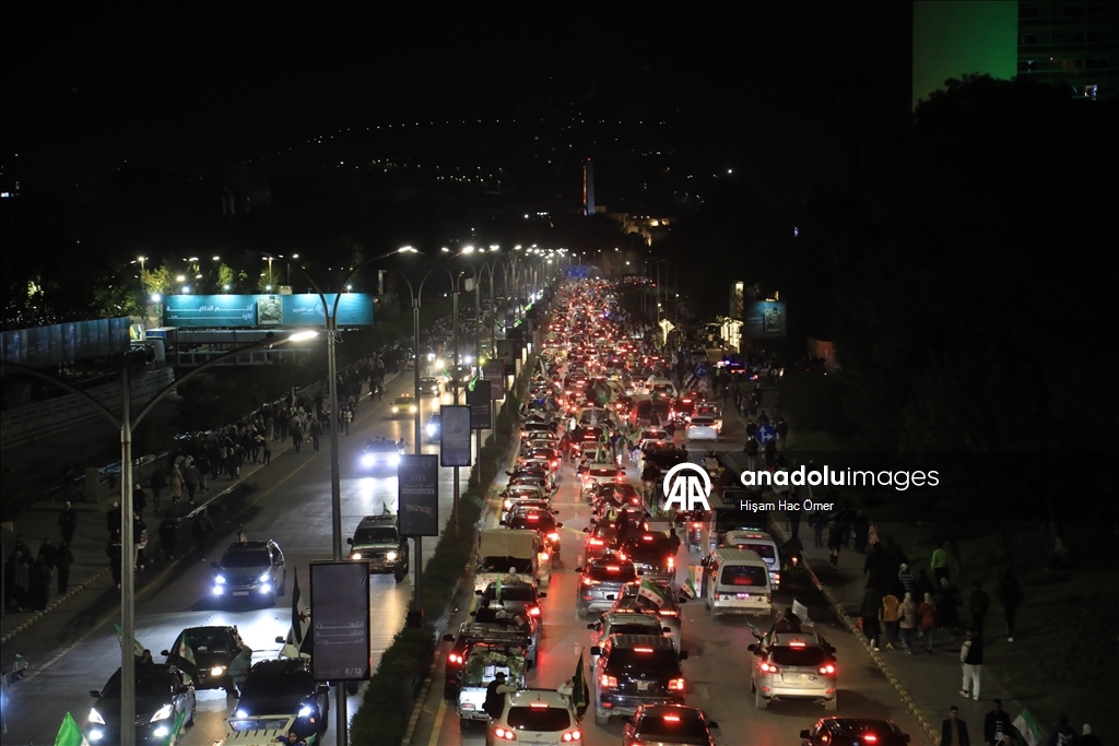 Suriye'de Esed rejiminin devrilmesinin birinci yılı Şam'da kutlandı