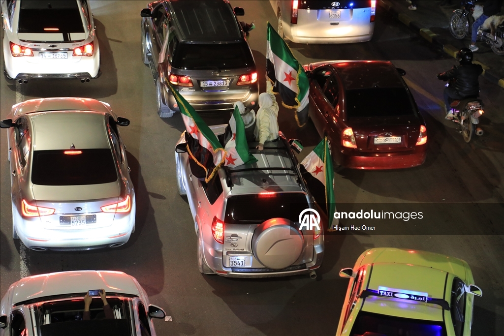 Suriye'de Esed rejiminin devrilmesinin birinci yılı Şam'da kutlandı