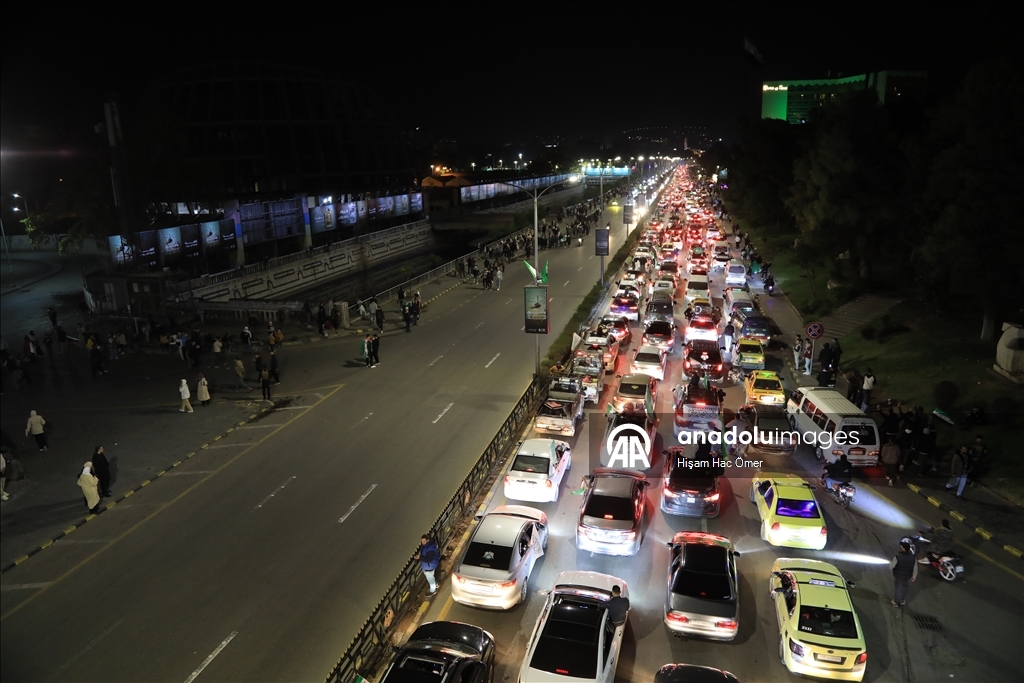 Suriye'de Esed rejiminin devrilmesinin birinci yılı Şam'da kutlandı