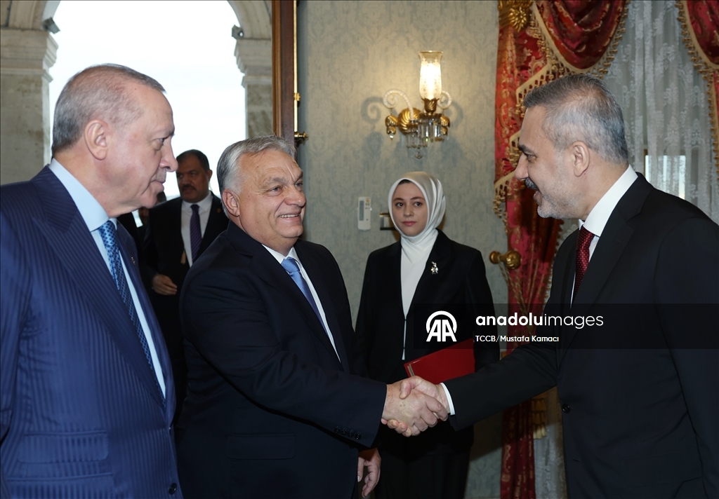 Cumhurbaşkanı Erdoğan, Macaristan Başbakanı Orban'ı resmi törenle karşıladı