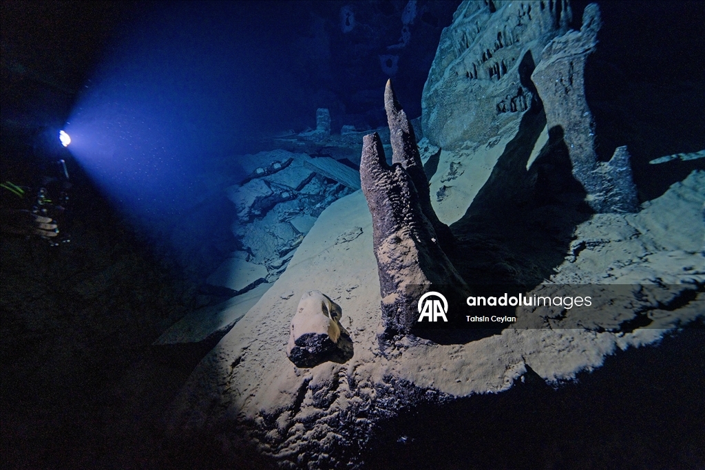 Doğu Akdeniz'in derinliklerine inen dalgıçlar canlıların renkli dünyasını görüntüledi