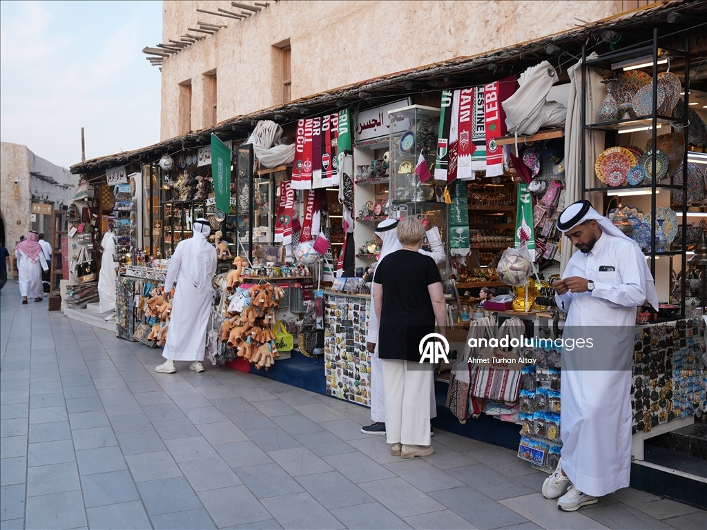 Arab Cup fans flock to the historic bazaar Souq Waqif in Doha