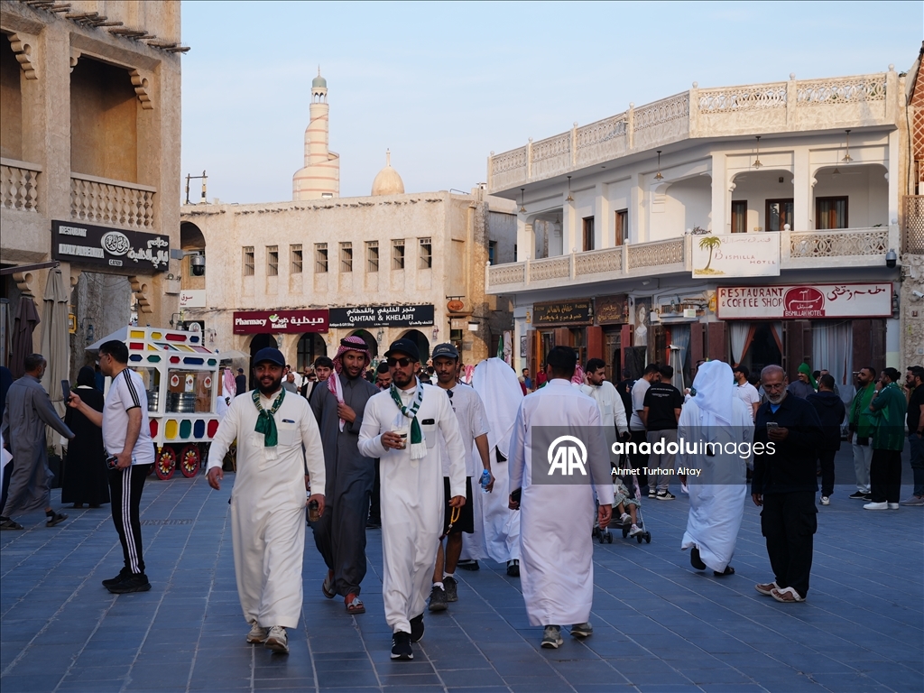 Arab Cup fans flock to the historic bazaar Souq Waqif in Doha