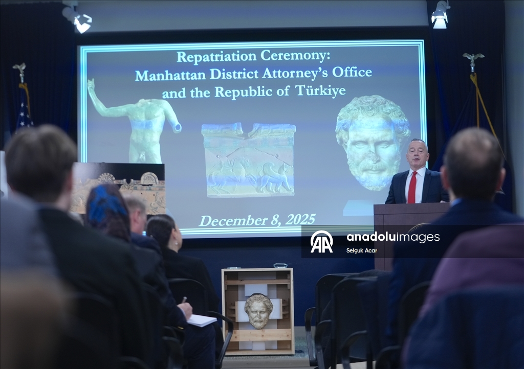 ABD’de 41 tarihi eser Türkiye’ye iade edildi