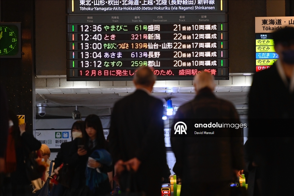 В Японии приостановили движение поездов из-за мощного землетрясения