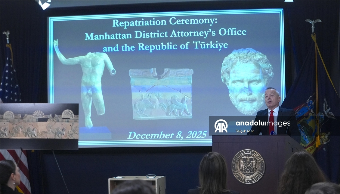 ABD’de 41 tarihi eser Türkiye’ye iade edildi