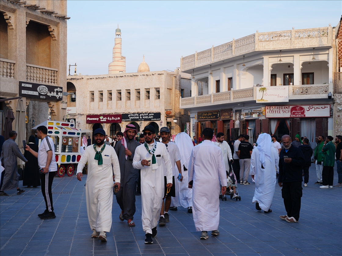 Arab Cup fans flock to the historic bazaar Souq Waqif in Doha