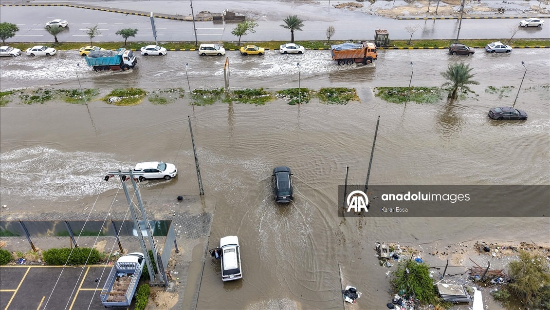 Heavy rainfall in Iraq disrupted daily life