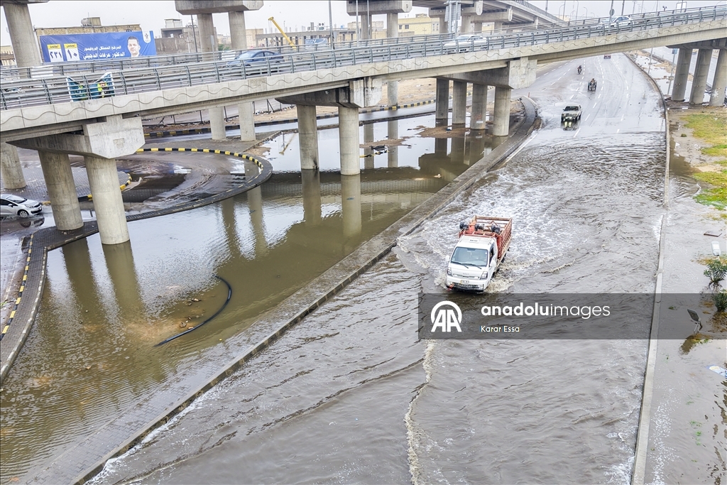 Heavy rainfall in Iraq disrupted daily life