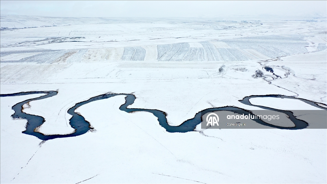 Kışın donmayan ve göz kamaştıran menderesler hayvancılığa katkı sağlıyor