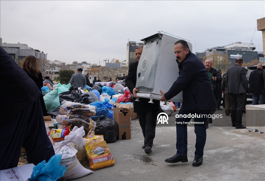 Irak'taki sel mağdurları için yardım kampanyası yapıldı