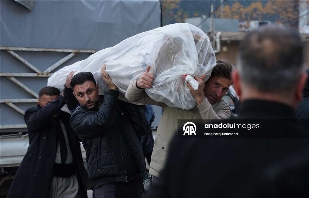 Irak'taki sel mağdurları için yardım kampanyası yapıldı