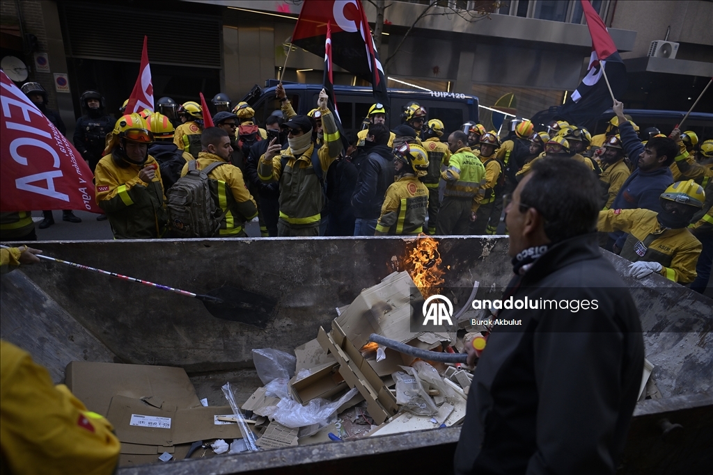 В Мадриде полиция разогнала акцию протеста лесных пожарных