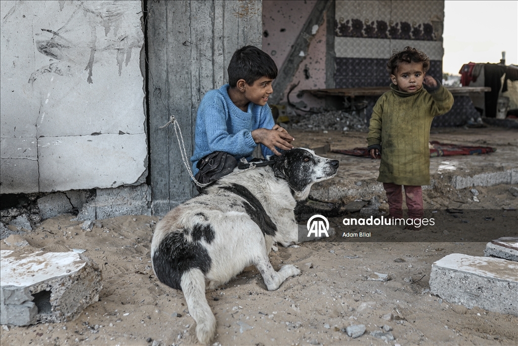 Gazze’de yağışlar yerinden edilenlerin yaşamını zorlaştırdı