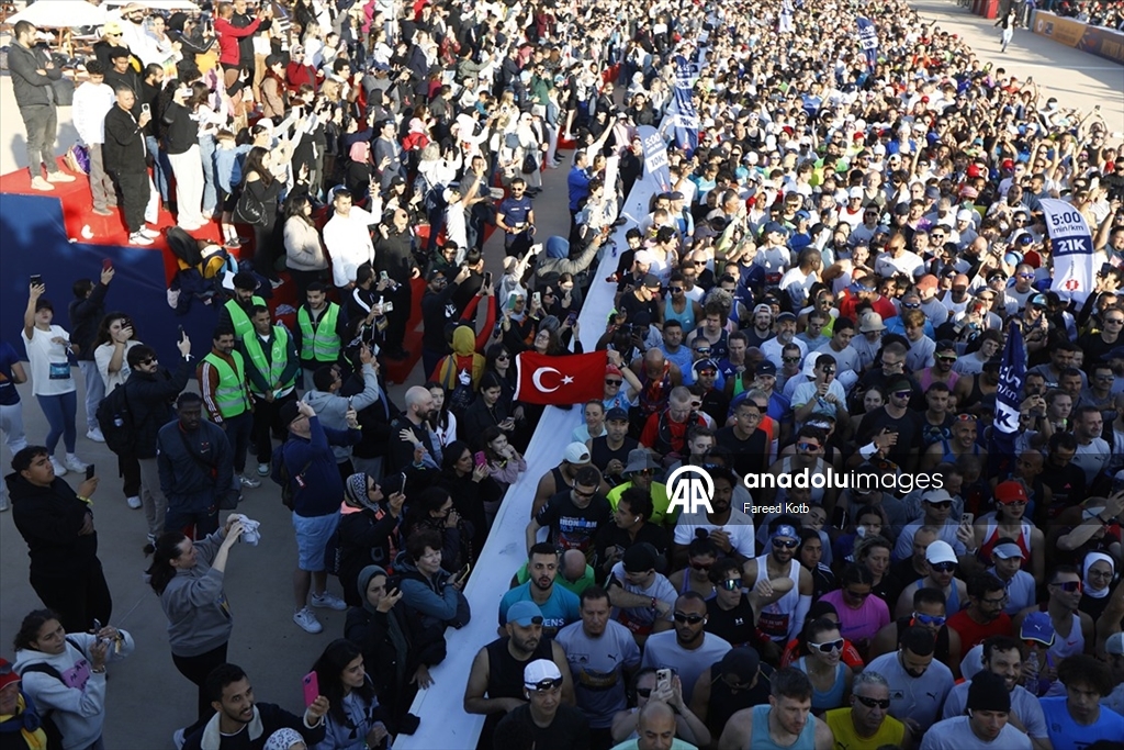 Mısır'da 'Piramitler Yarı Maratonu'